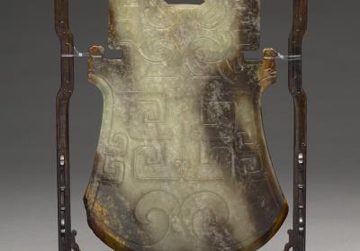 图片[2]-Jade notched axe, early Qing dynasty, 17th-18th century-China Archive
